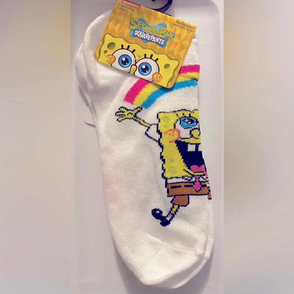 🔴Fun Novelty Socks Featuring Tv Favorite “SpongeBob”